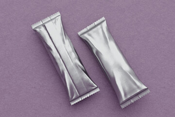 Blank Promotional Candy Double Pack For mockup and Branding, 3d render illustration V4