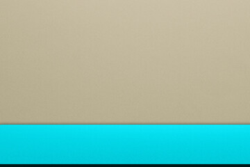 Fototapeta premium Background summer blue wall studio room solid kitchen podium floor backdrop product scene shadow loft stage grey platform interior abstract mockup tropical cement minimal marble desk loft