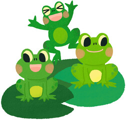 frog family