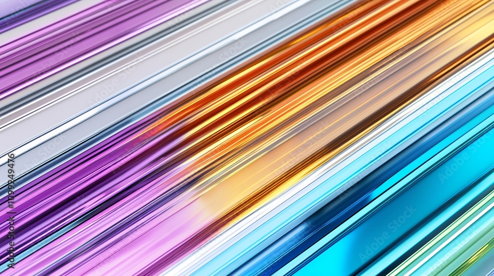 Wall mural vibrant parallel lines in a spectrum of colors. abstract background.