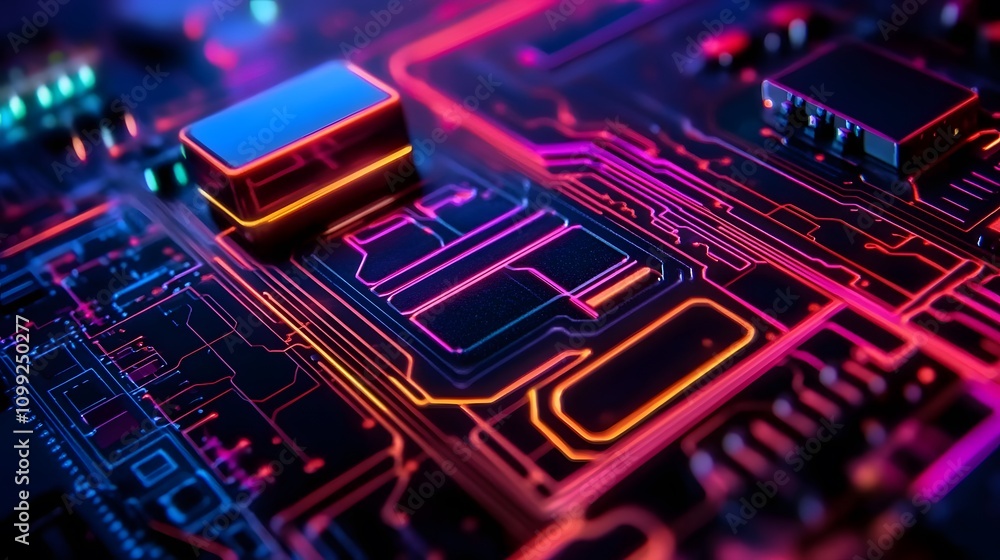 Poster the future of neon circuitry in interactive product design
