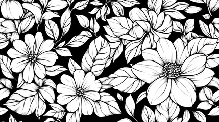 Obraz premium black and white pattern
