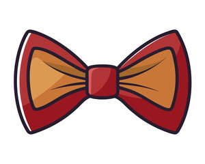 Fototapeta premium vintage bow tie clipart Cartoon Illustration drawing