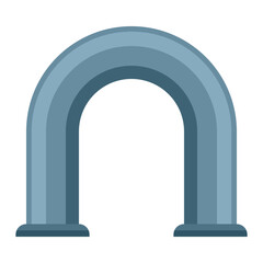 Round U Pipe, A Detailed Illustration of a Curved Pipe