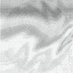 Abstract monochrome grunge halftone pattern. Vector illustration