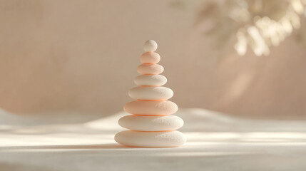 Obraz premium Christmas tree made of marshmallows on pink background