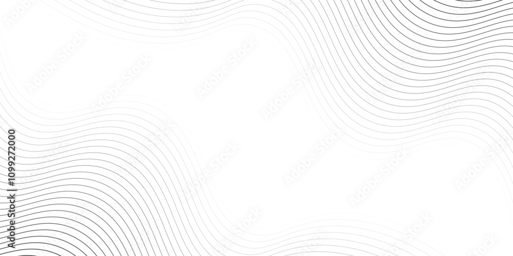 Poster abstract wavy lines background with smooth curves and gradient effect. vector illustration
