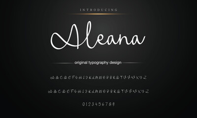 Hand drawn vector alphabet.signature script font. Elegant Signature Font. Best Alphabet Beautiful Calligraphy Signature Font lettering