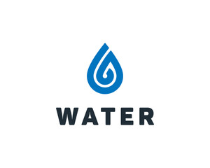 Water Drop Drink Droplet Liquid Abstract Modern Simple Minimalist Vector Logo Design Illustration