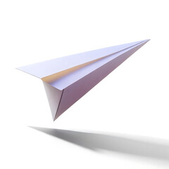 paper plane isolated on white background