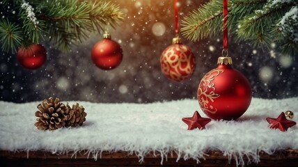christmas tree decorations background