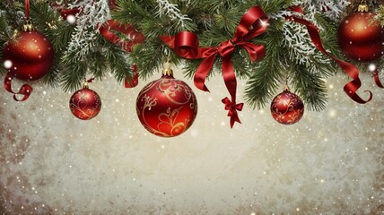 christmas tree decorations background