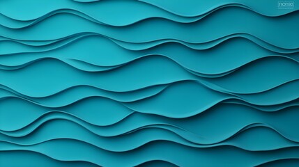 Fototapeta premium Abstract Teal Wave Background