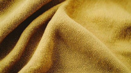 Golden Textured Fabric Background