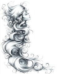 Fototapeta premium Elegant Hand-Drawn Waves with Curves and Flow