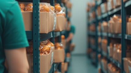 Obraz premium Community Food Drive Fundraiser Volunteer Effort