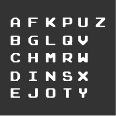 Alphabet letters set. Monogrammed initials are perfect for wedding invitations, greeting cards, logos, posters and more.