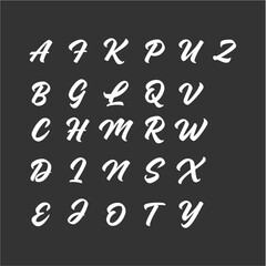 Alphabet letters set. Monogrammed initials are perfect for wedding invitations, greeting cards, logos, posters and more.