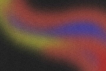 Teal orange black grainy background, abstract color gradient wave shape, noise texture poster header banner wallpaper cover design