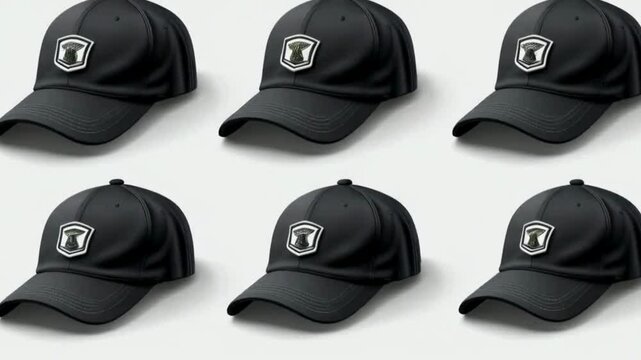 black baseball cap