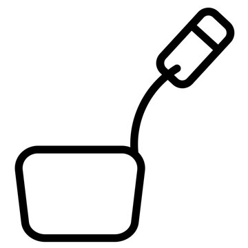 recommend clip art: Ladle Spoon Utensil Line Icon
