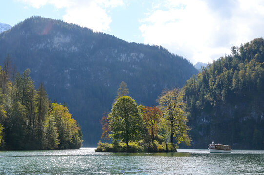 K&ouml;nigsee,  Christlieger Insel, Berchtesgardener Alpen