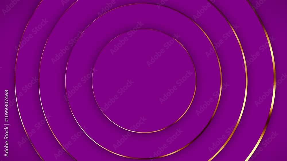 Poster luxury modern golden rings circle intro titles abstract shape 3d animation movement layered pattern 