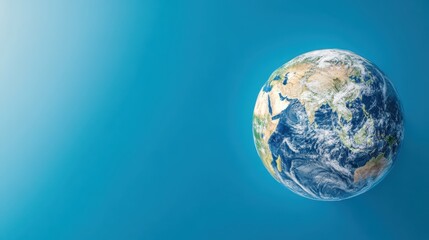 Obraz premium Global Earth Planet Blue Background World Map Ecology Concept