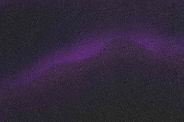 Dark purple blue black abstract grainy background, glowing vibrant color gradient shape, noise texture poster header banner cover design