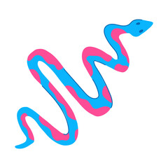 Obraz premium danger snake oriental cartoon. exotic charm, hiss coil, stealth mesmerize danger snake oriental sign. isolated symbol vector illustration