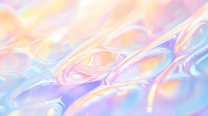 Obraz premium Pastel Holographic Liquid Background