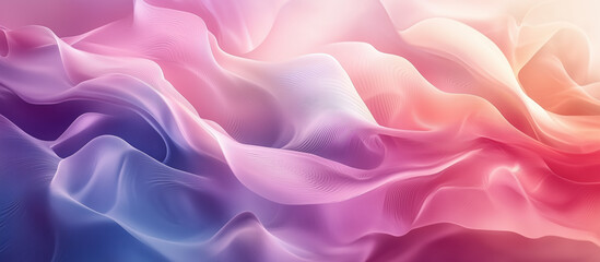 Obraz premium Digital Art Illustration of Colorful Waves and Fluid Shapes with a Vibrant Palette, Perfect for Artistic Background Designs