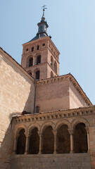 Fototapeta premium Bell tower of the monumental city of Segovia in Spain