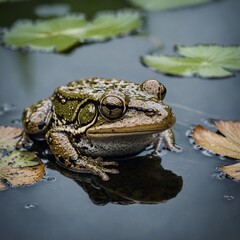 Obraz premium frog in the pond