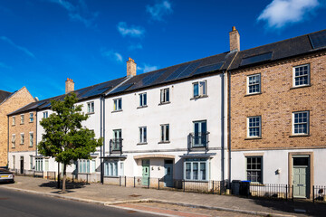 traditional detached house within residential estate in England UK