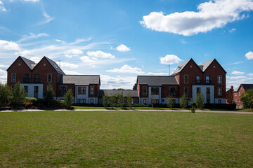 Obraz premium traditional detached house within residential estate in England UK