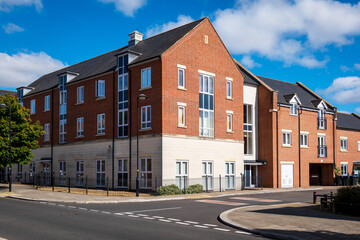 Obraz premium traditional detached house within residential estate in England UK