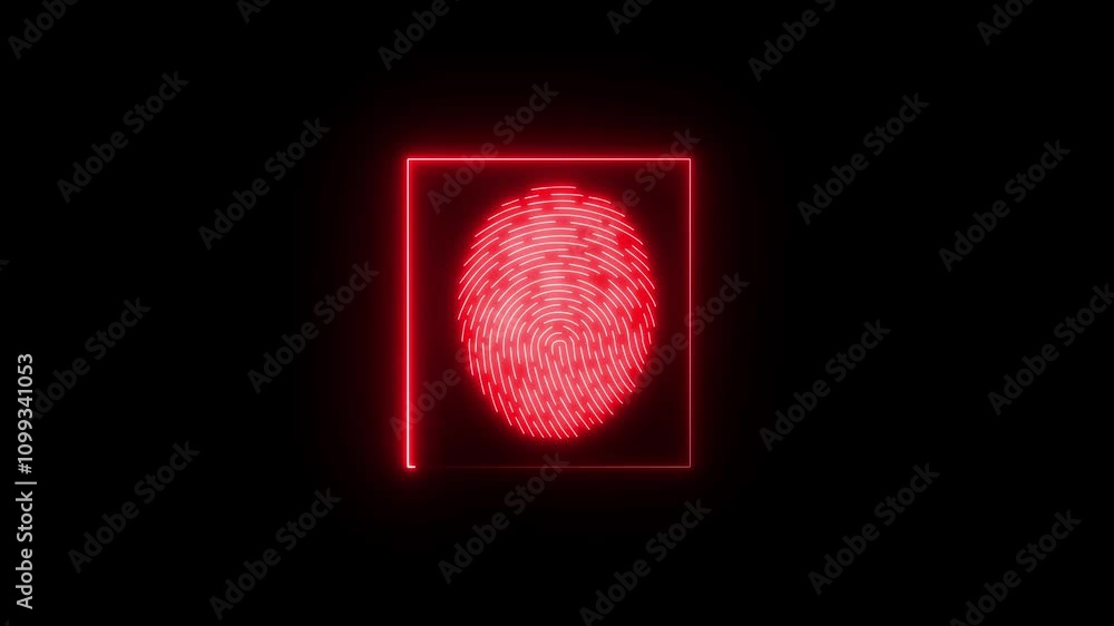 Poster digital biometric fingerprint scan video biometric fingerprint scanning for digital security. identi