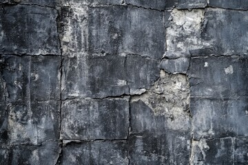 Fototapeta premium Deep Charcoal: A Grunge Textured Background of Dark Stone and Concrete Wall