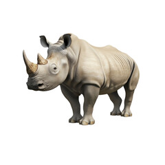 Obraz premium Majestic White Rhinoceros - 3D Rendered Wildlife Image