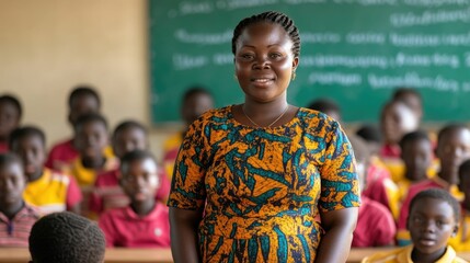 Enthusiastic students eagerly participating in an interactive classroom lesson with an attentive teacher guiding the instruction and facilitating active learning