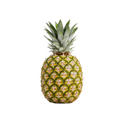 Fototapeta premium Single Ripe Pineapple Isolated on White Background