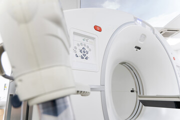 mri or pet/ct scan medical diagnosis machine at hospital lab