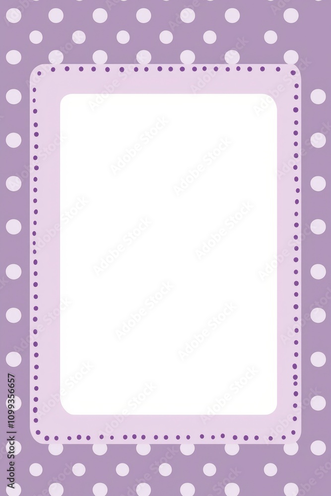 Poster vector postcard design with soft colors and polka dots ideal for personal messages or invitations