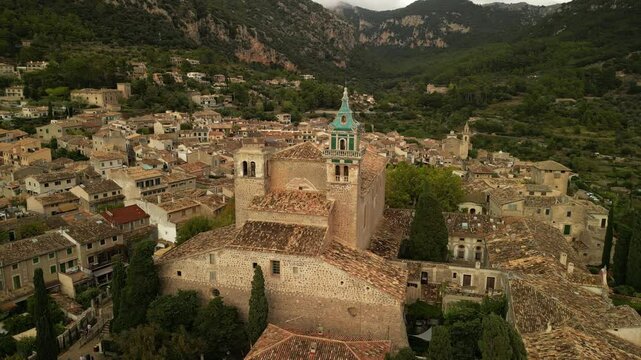 The royal residence of the king Sancho of Majorca in Valldemossa, Mallorca, Spain. 