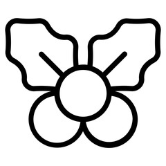 Obraz premium Mistletoe Line Icon