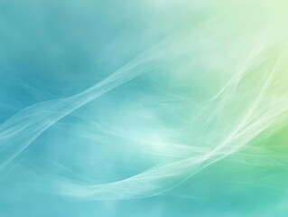 Abstract Teal and Green Background with Smooth, Flowing Lines - A Serene, Tranquil, and Minimalistic Design