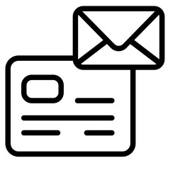Postcards Line Icon
