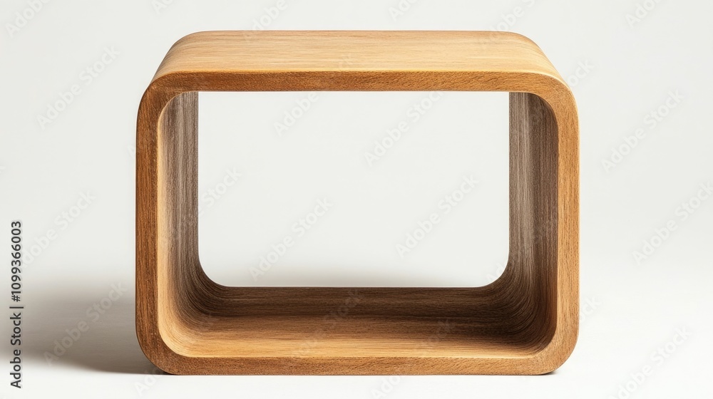 Aufkleber compact durable wooden cube with a clean minimalist design perfect for adding storage display or acc
