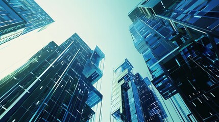 Fototapeta premium Illustration of City Building 